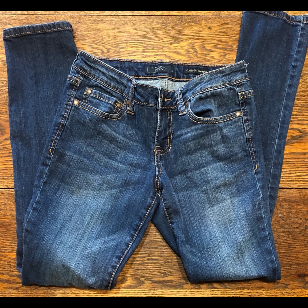 jessica simpson forever low rise jeans 26x28 blue